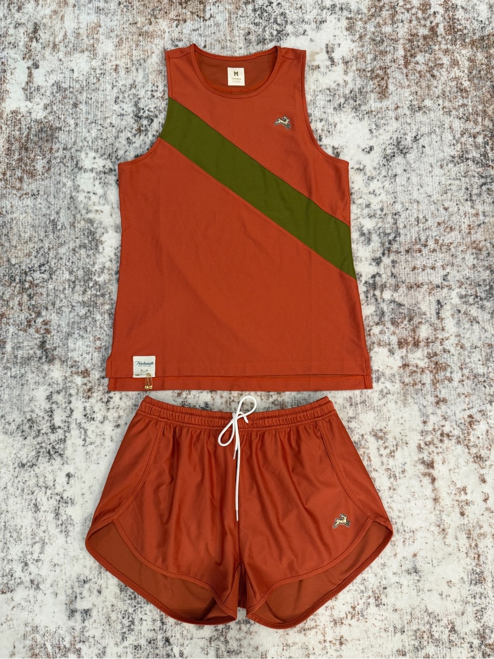 Tracksmith, Van Cortlandt Running Shirt & Shorts Set |Women’s Top M / Shorts S